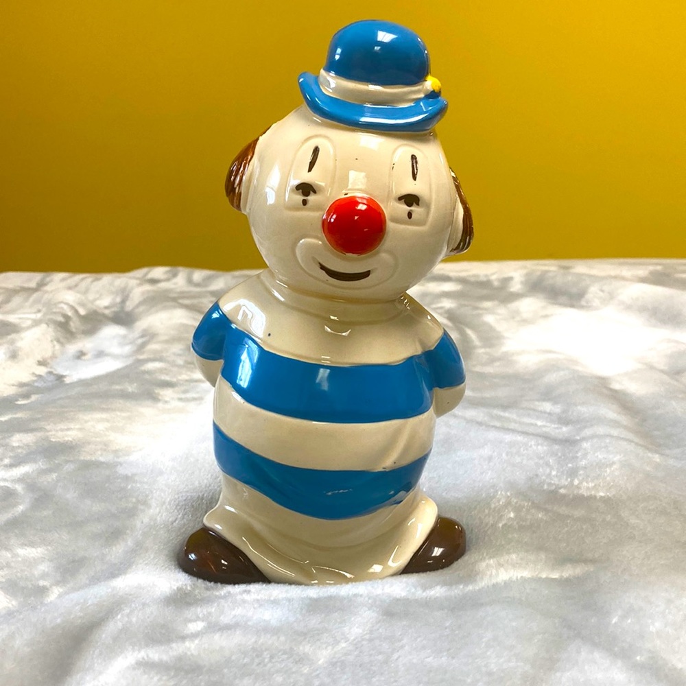 Midcentury Porcelain Clown bank